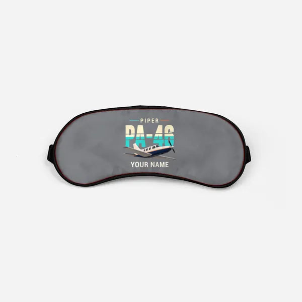 Piper PA-46 Malibu - Original + Name - Sleep Mask - Gray