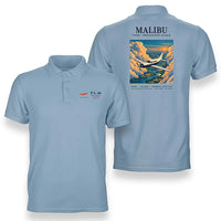 Thumbnail for Piper PA-46 Malibu - Poster - Double-Side Polo - Light Blue