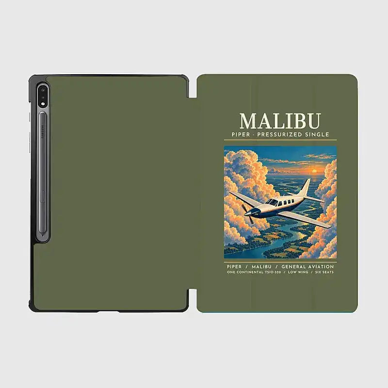 Piper PA-46 Malibu - Poster - Samsung Tablet - Green Army
