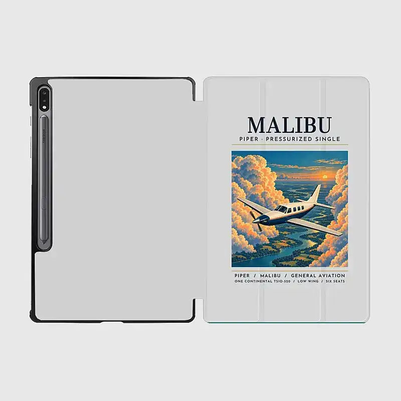 Piper PA-46 Malibu - Poster - Samsung Tablet - Light Gray