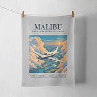 Thumbnail for Piper PA-46 Malibu - Poster - Towel - Light Gray