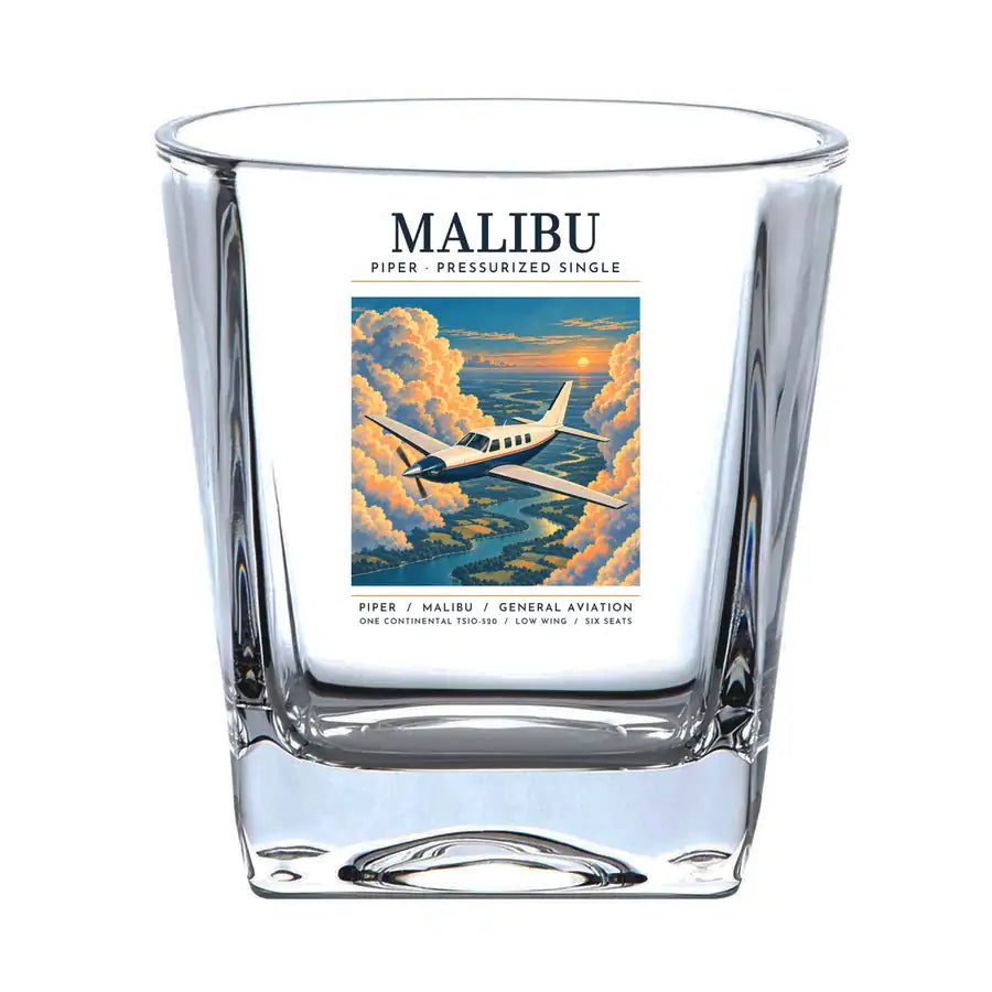 Piper PA-46 Malibu - Poster - Whiskey Glass