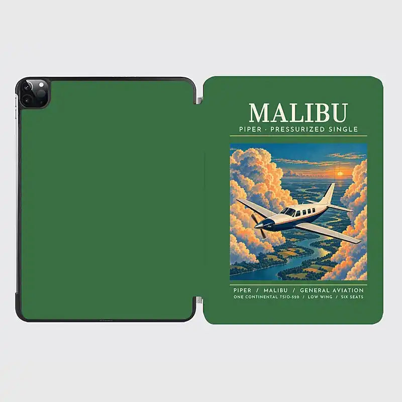 Piper PA-46 Malibu - Poster - iPad Case - Green