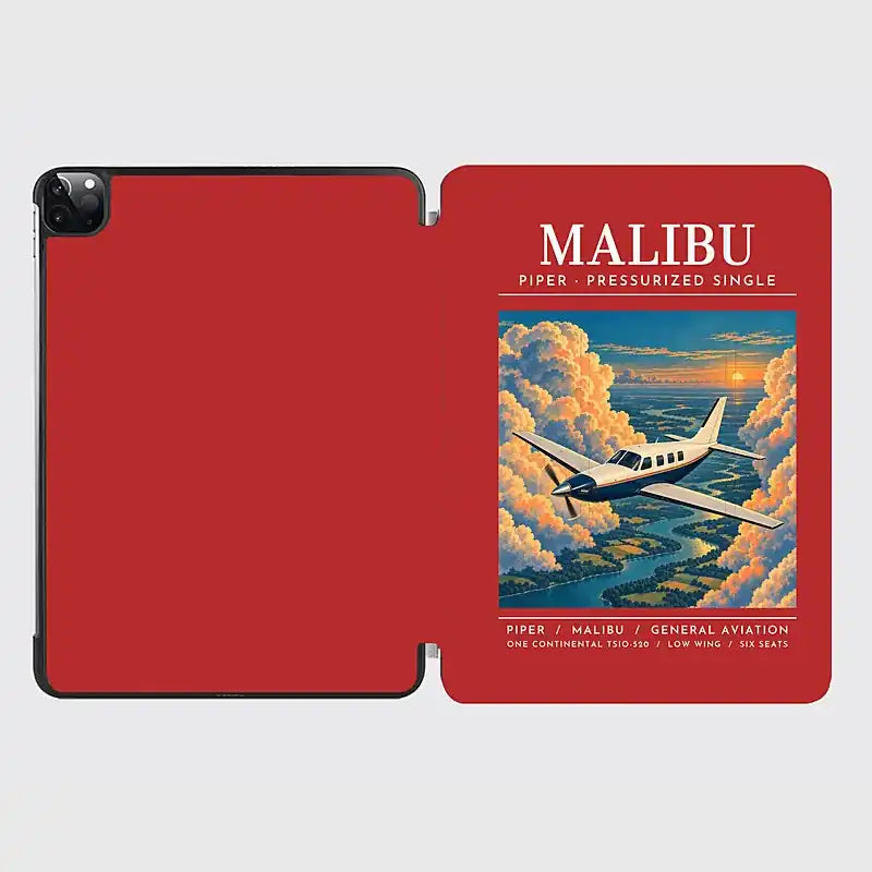 Piper PA-46 Malibu - Poster - iPad Case - Red