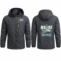 Thumbnail for Piper PA-46 Malibu Stylish Jackets - Hooded Windbreaker - Cartoon - Charcoal