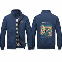 Thumbnail for Piper PA-46 Malibu Stylish Jackets - Stand Collar - Poster - Navy Blue