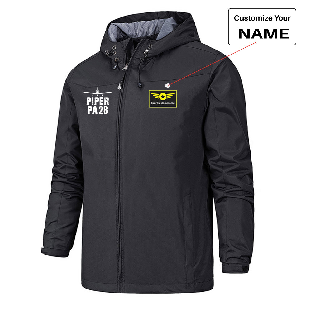 Piper PA28 & Plane Designed Rain Jackets & Windbreakers