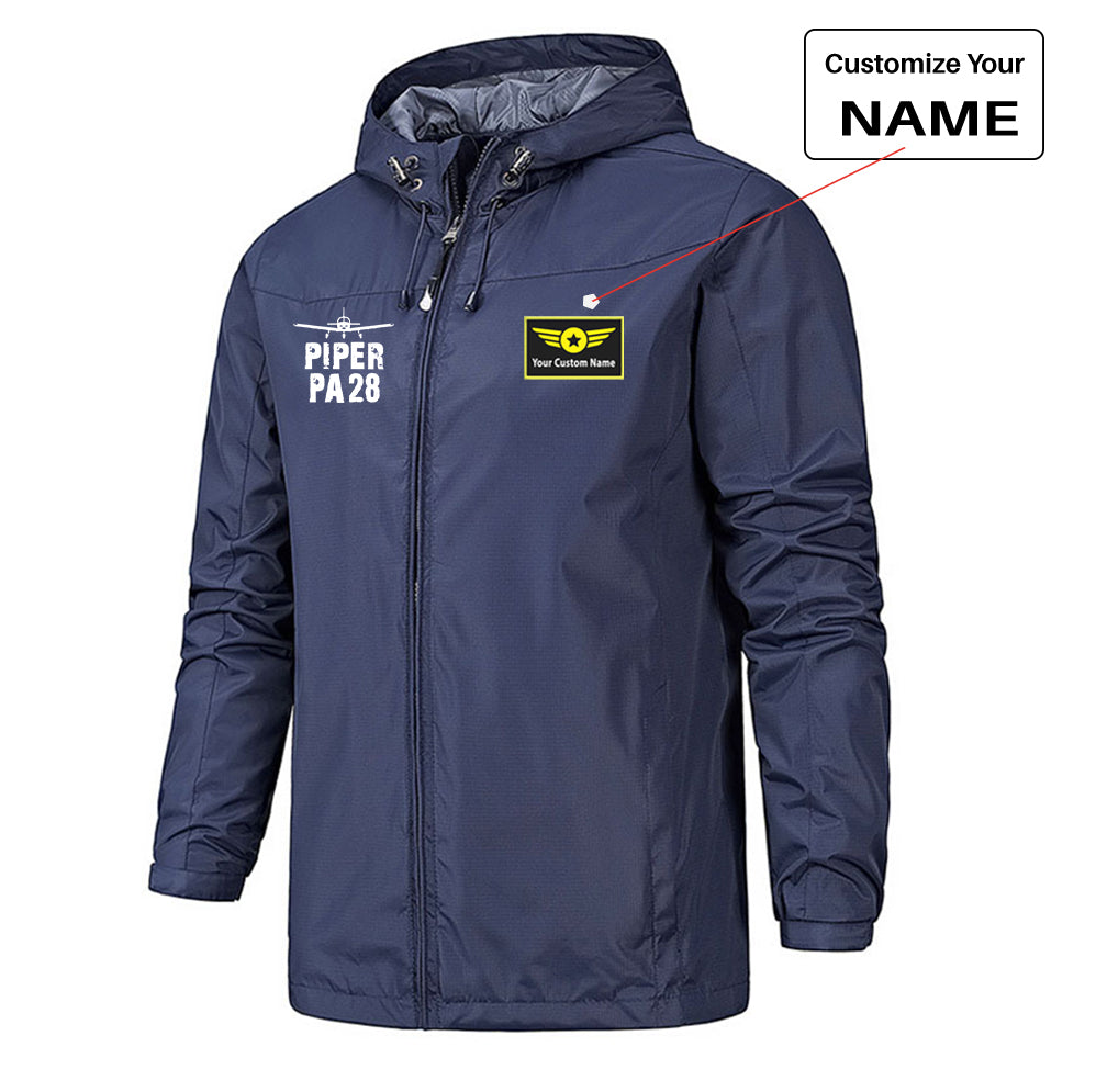 Piper PA28 & Plane Designed Rain Jackets & Windbreakers