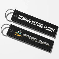 Thumbnail for Piper J-3 Cub Aviator Key Chains - Black - Remove Before Flight