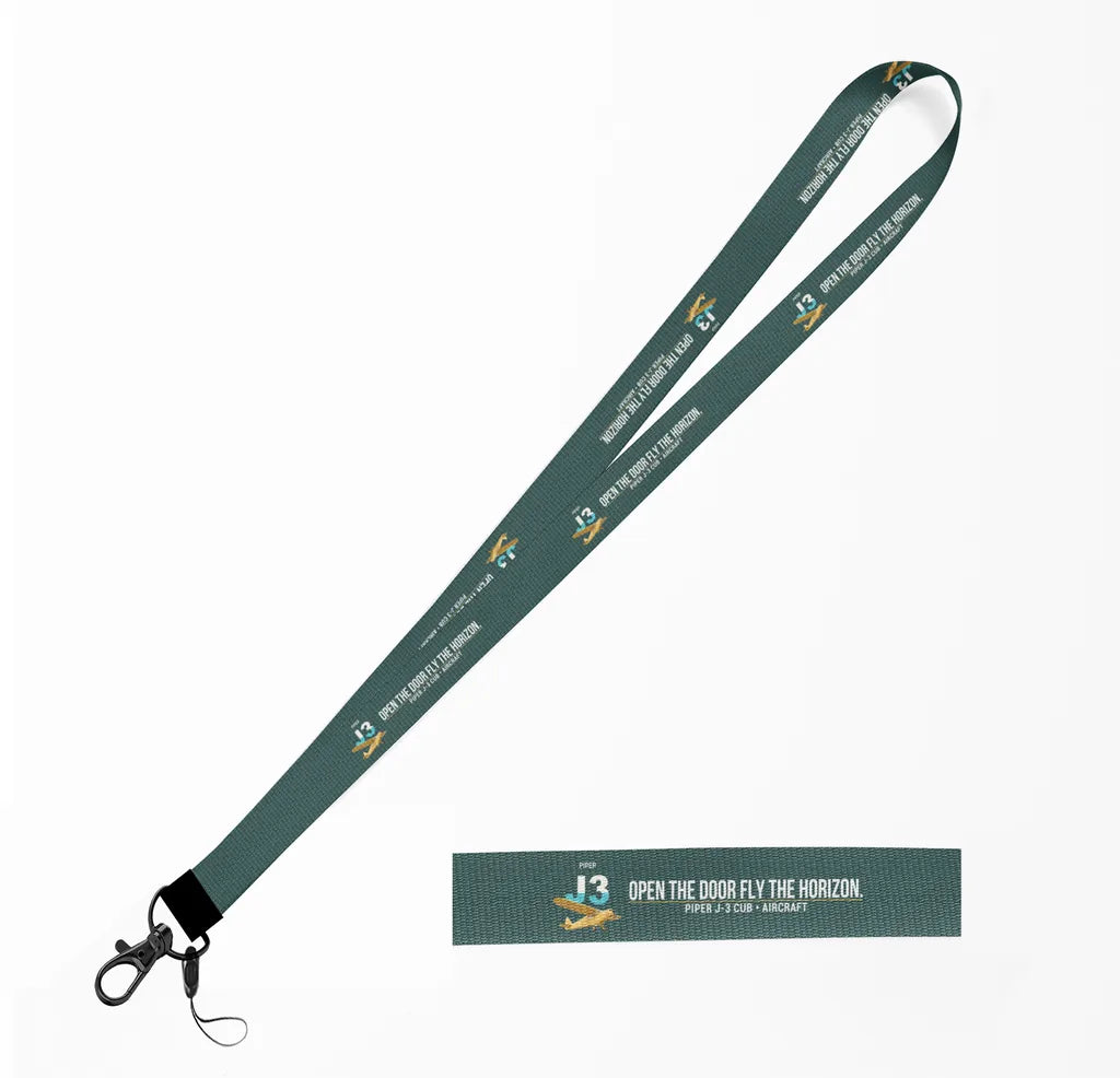 Piper J-3 Cub lanyard - dark green