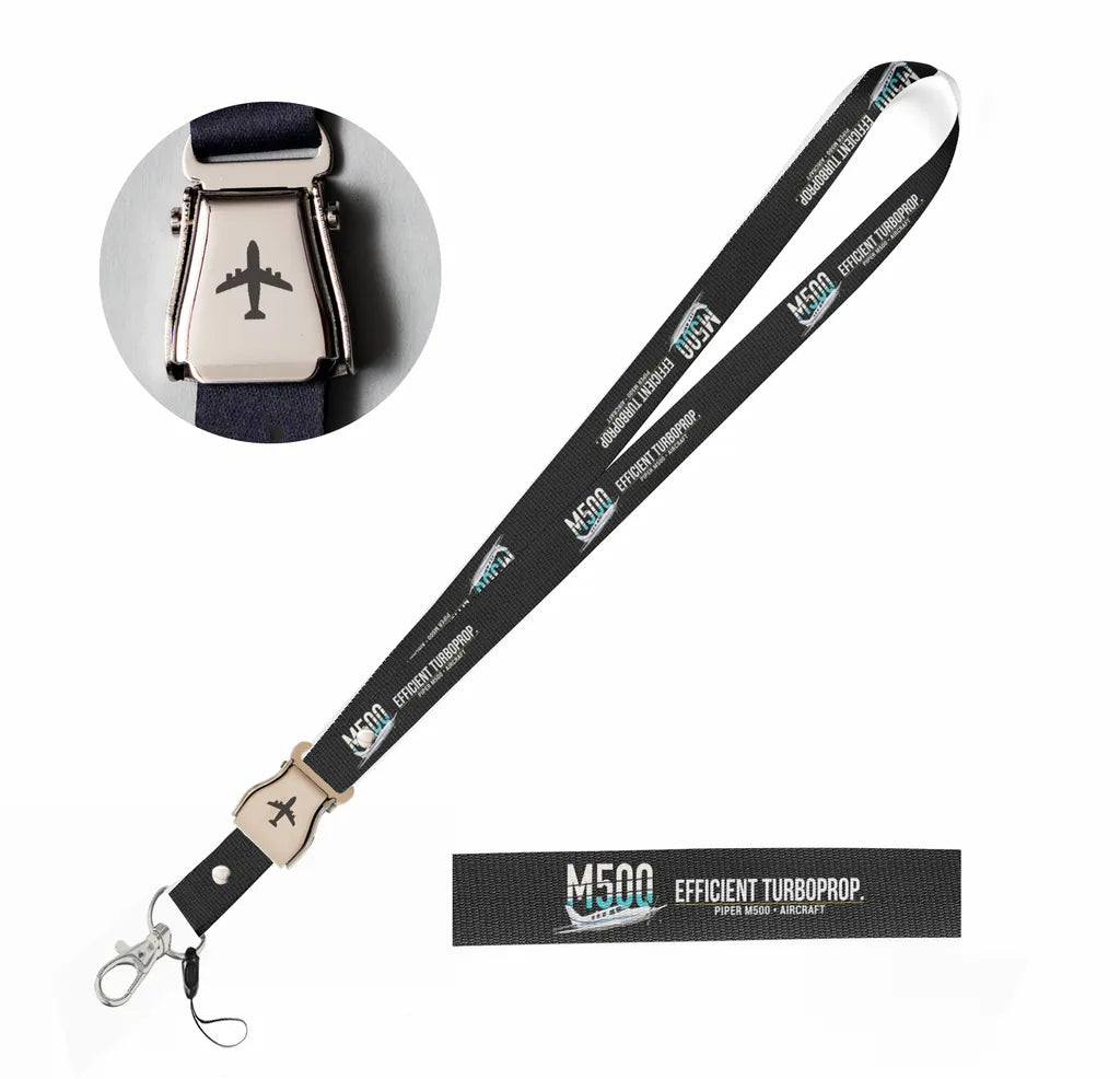 Piper M500 seat belt lanyard - black