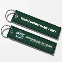 Thumbnail for Piper M700 Fury Aviator Key Chains - Dark Green - Personalized