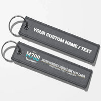 Thumbnail for Piper M700 Fury Aviator Key Chains - Gray - Personalized