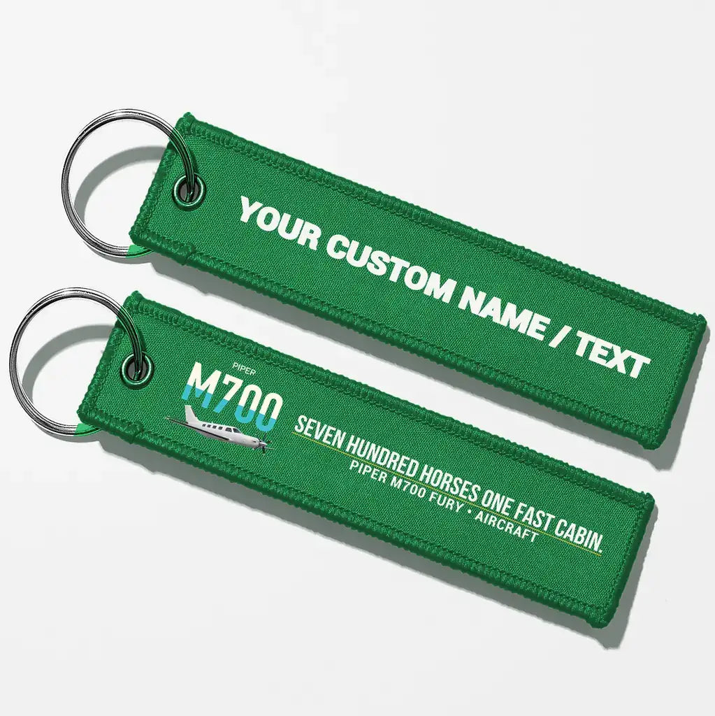 Piper M700 Fury Aviator Key Chains - Green - Personalized