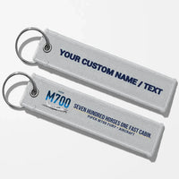 Thumbnail for Piper M700 Fury Aviator Key Chains - Light Gray - Personalized