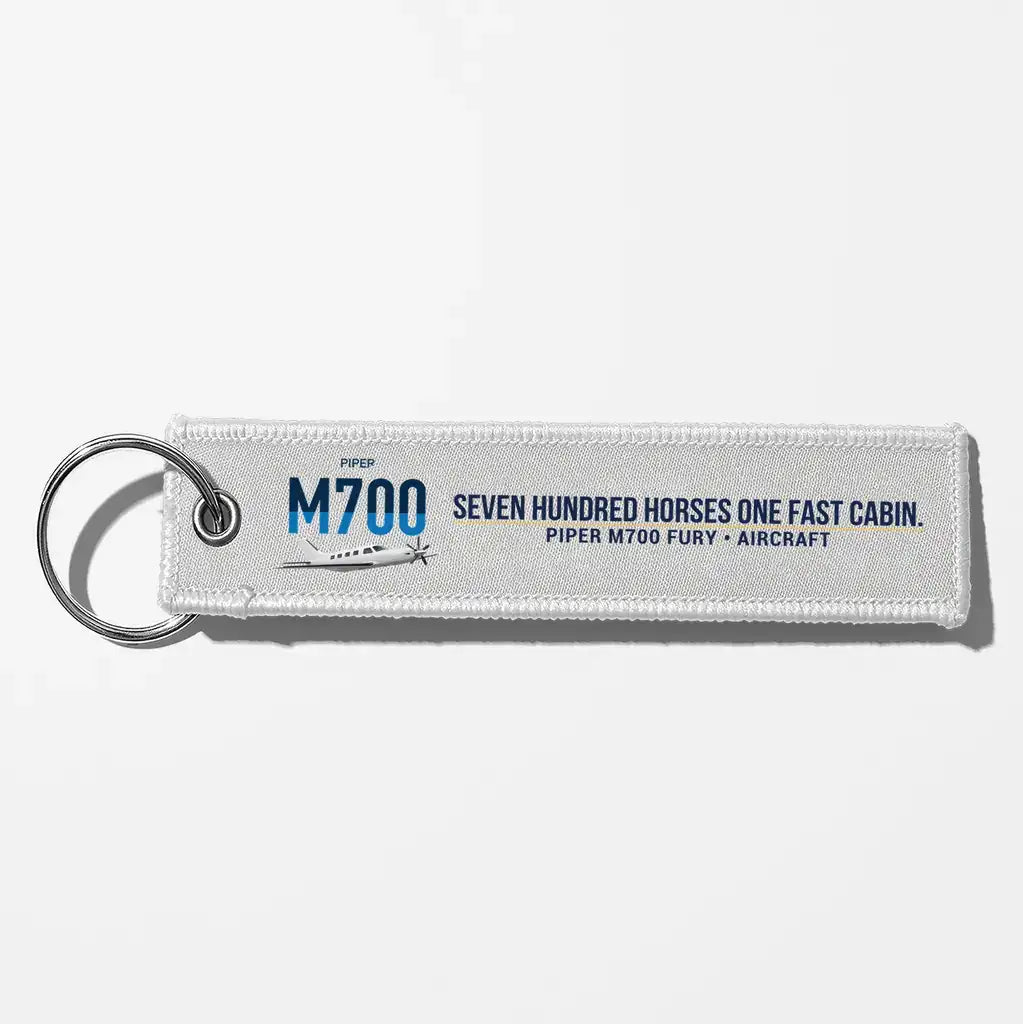 Piper M700 Fury Aviator Key Chains - White