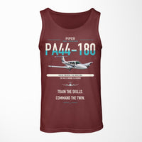 Thumbnail for Piper PA-44-180 Seminole design on dark red tank top