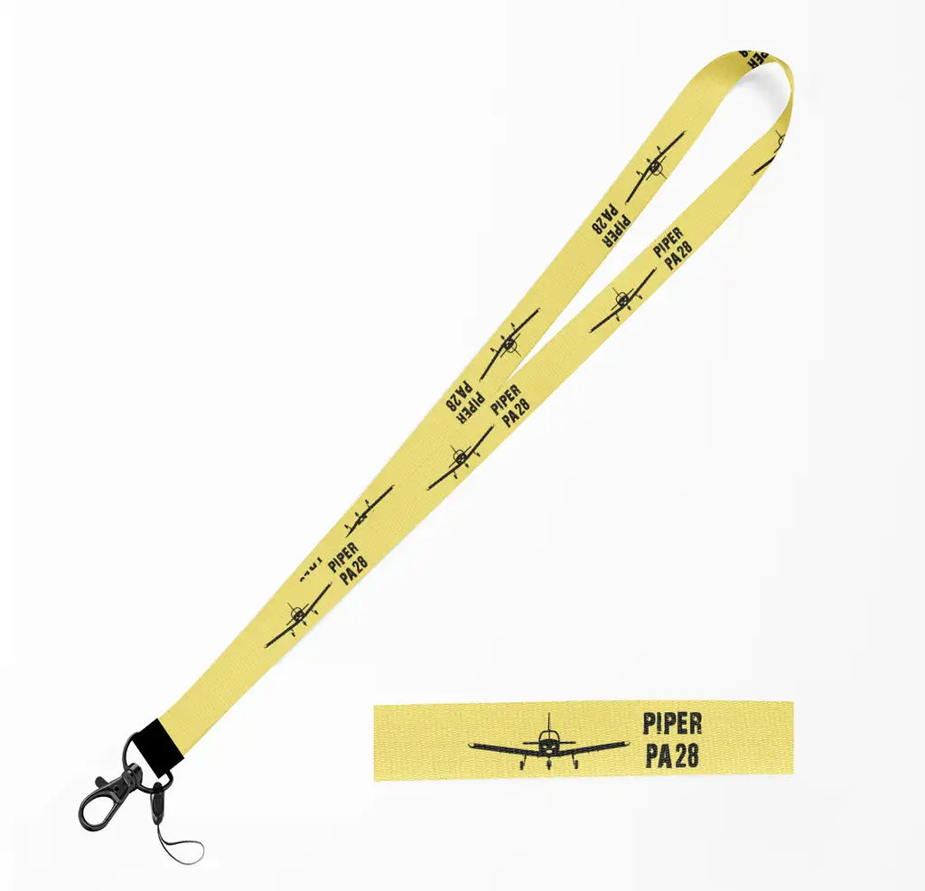 Piper PA28 & Plane lanyard - yellow