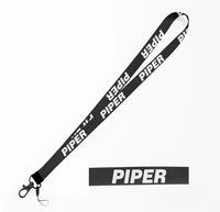 Thumbnail for Piper & Text lanyard - black