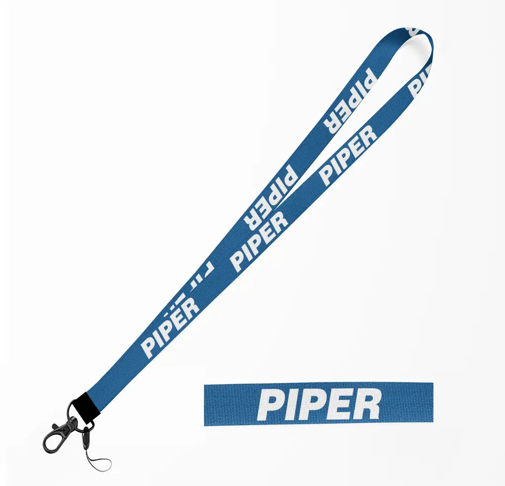 Piper & Text lanyard - blue