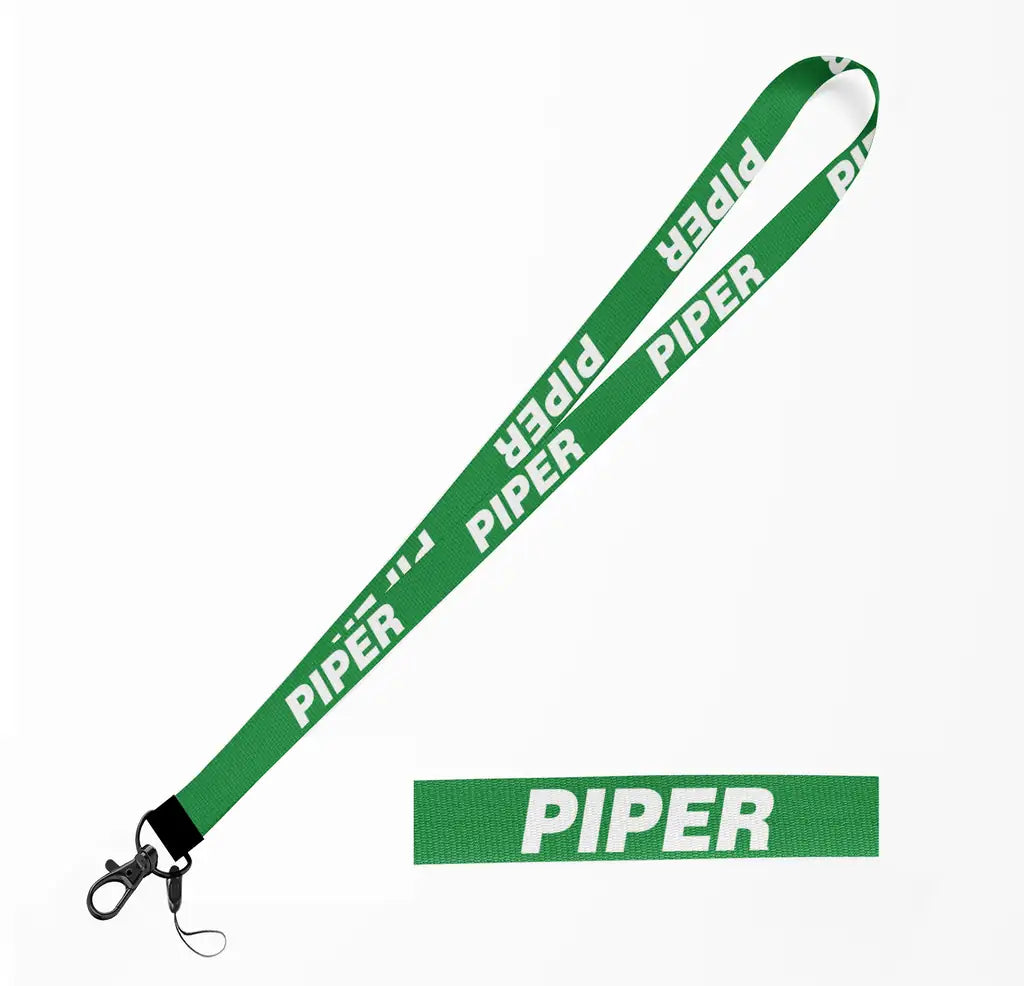 Piper & Text lanyard - green