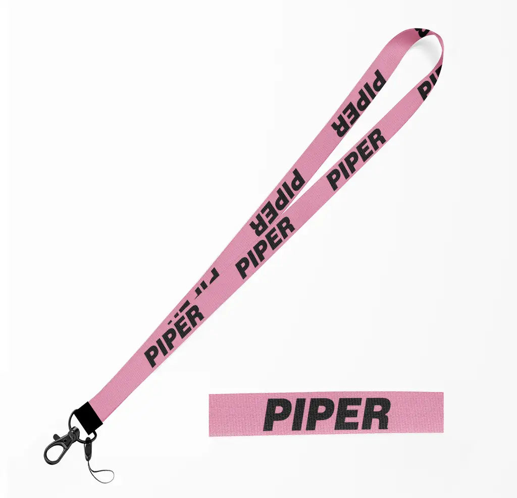 Piper & Text lanyard - pink