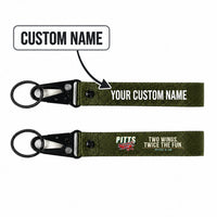 Thumbnail for Pitts S-2B Hawk-Shaped Key Chains - Dark Green - Cartoon - Personalized