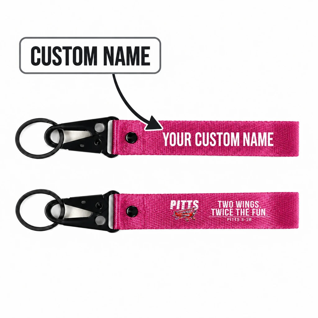 Pitts S-2B Hawk-Shaped Key Chains - Pink - Cartoon - Personalized