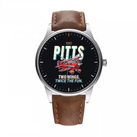 Thumbnail for Pitts S-2B - Cartoon - Leather Strap - Brown Leather Strap