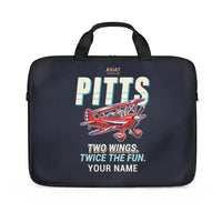 Thumbnail for Pitts S-2B - Cartoon + Name - Laptop Bag