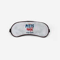 Thumbnail for Pitts S-2B - Cartoon + Name - Sleep Mask - Light Gray