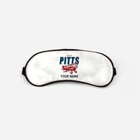 Thumbnail for Pitts S-2B - Cartoon + Name - Sleep Mask - White