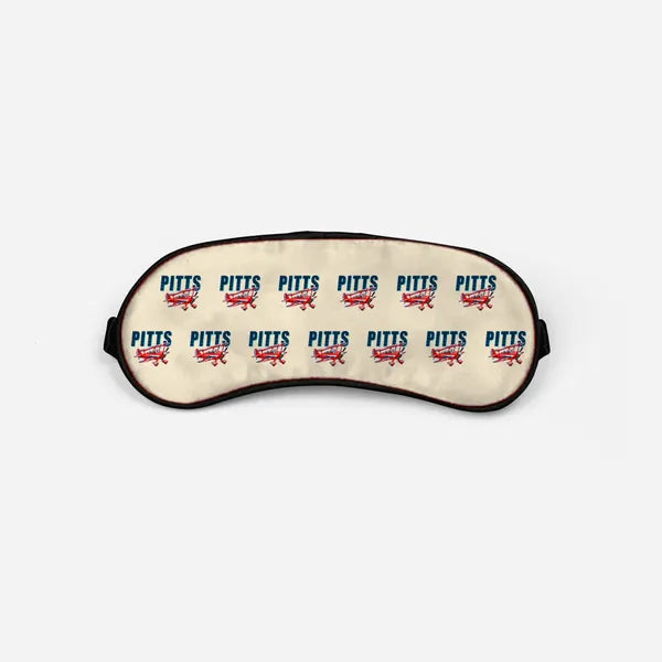 Pitts S-2B - Cartoon Pattern - Sleep Mask - Beige