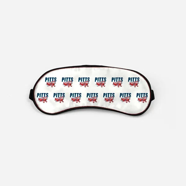Pitts S-2B - Cartoon Pattern - Sleep Mask - White