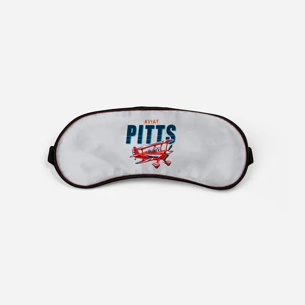 Pitts S-2B - Cartoon - Sleep Mask - Light Gray