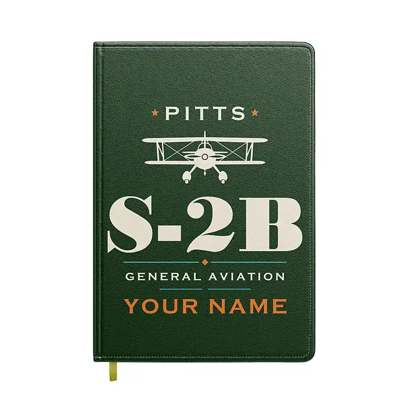 Pitts S-2B - Heritage + Name - Notebook - Dark Green
