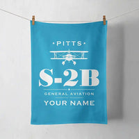 Thumbnail for Pitts S-2B - Heritage + Name - Towel - Turquoise