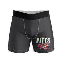 Thumbnail for Pitts S-2B - Men Boxers - Cartoon - Black