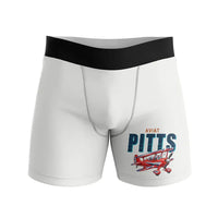 Thumbnail for Pitts S-2B - Men Boxers - Cartoon - White