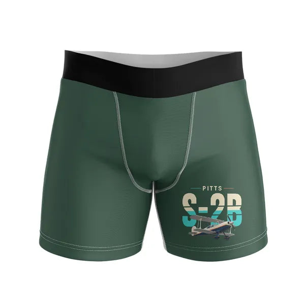 Pitts S-2B - Men Boxers - Original - Dark Green