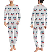 Thumbnail for Pitts S-2B - Men Pajamas - Cartoon Pattern - Light Gray