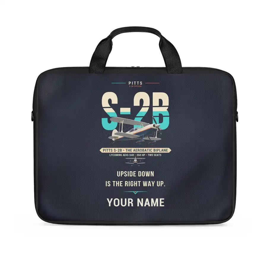 Pitts S-2B - Original + Name - Laptop Bag