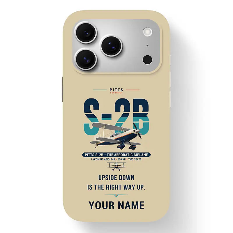 Pitts S-2B - Original + Name - MagSafe iPhone 17 Pro - Beige
