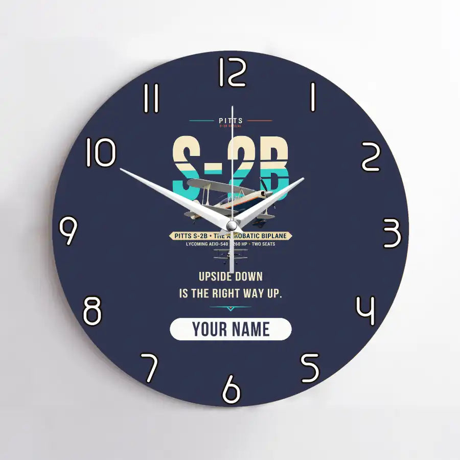 Pitts S-2B - Original + Name - No Frame - Navy Blue