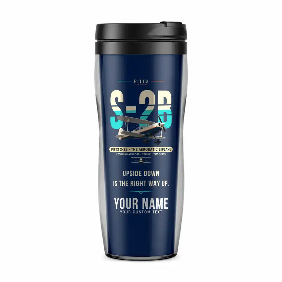 Pitts S-2B - Original + Name - Plastic (No Holder) - Dark Blue