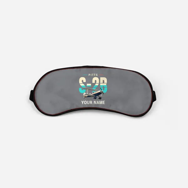 Pitts S-2B - Original + Name - Sleep Mask - Gray