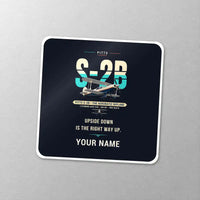 Thumbnail for Pitts S-2B - Original + Name - Square Sticker - Close-up