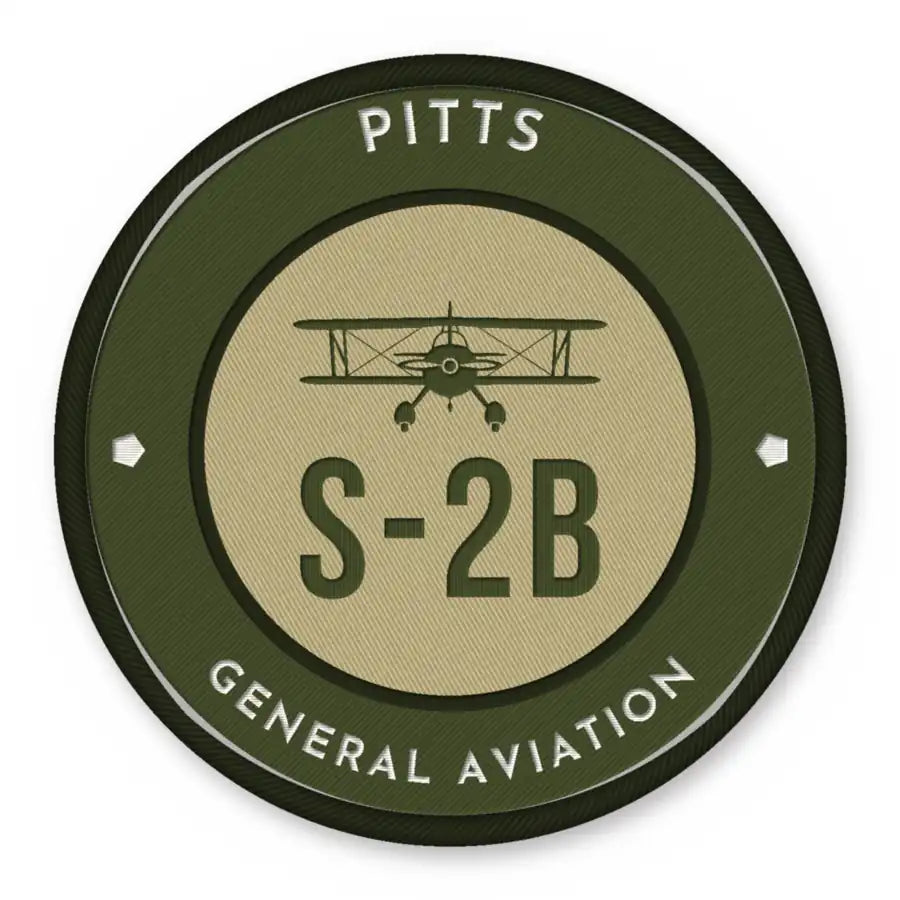Pitts S-2B Patches - Circle - Olive Khaki