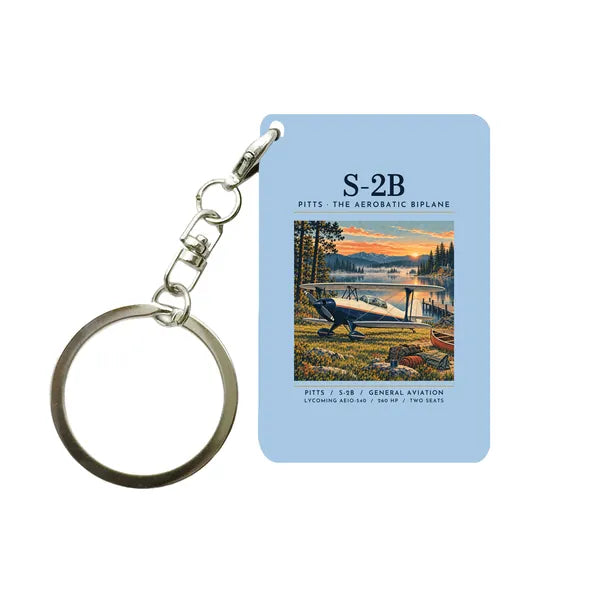 Pitts S-2B - Poster - Key Chain - Light Blue