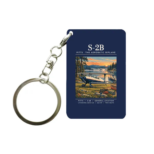 Pitts S-2B - Poster - Key Chain - Navy Blue